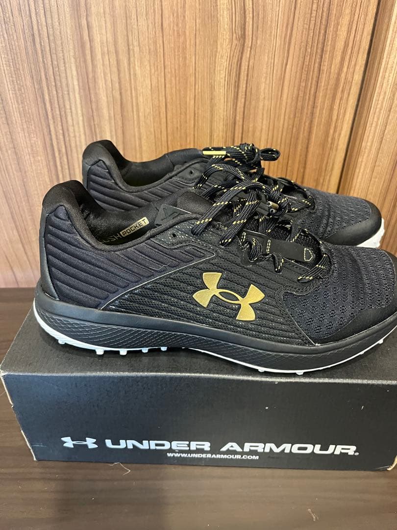 野球UNDER ARMOUR トレーニングシューズ 28cm ブラック
