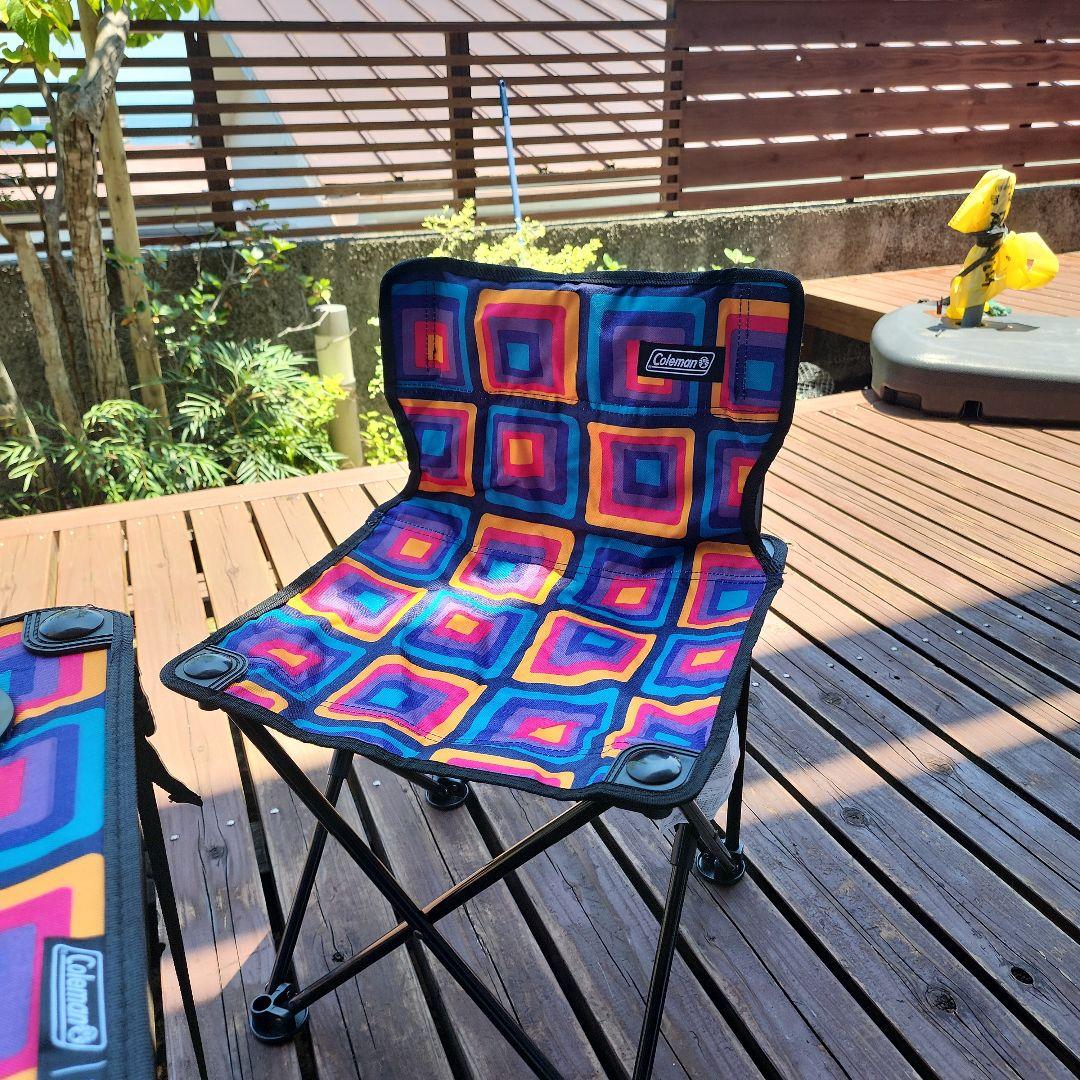 【値下げ】BEAMS　Colemanコラボ　 テーブルチェアセット マルチカラー