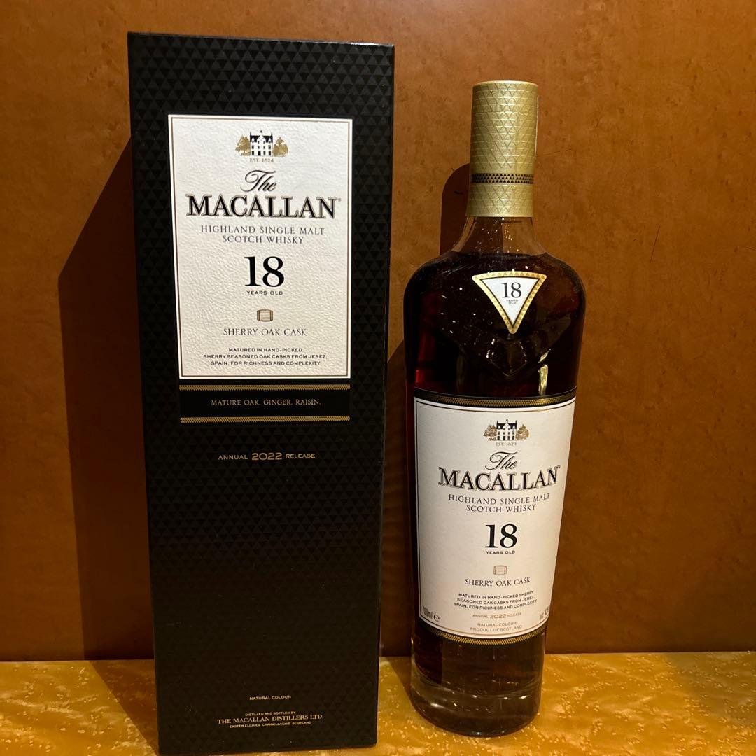 ウイスキー Macallan 18 Year Old Sherry Oak 700ml