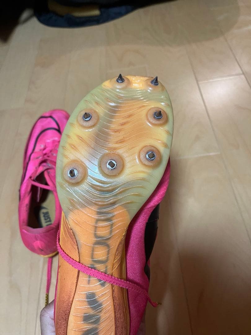 マックスフライ ピンク 陸上競技用スパイクシューズ