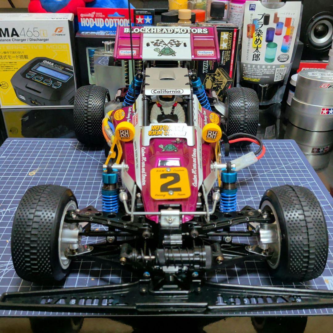 タミヤ　ホットショットII　ブロックヘッドモータース　カスタム　ブラシレスセット