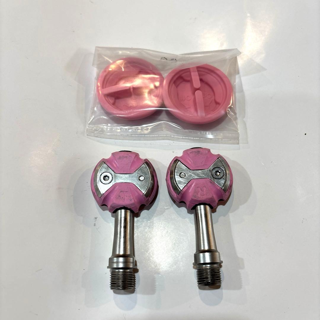 希少 SPEEDPLAY ZERO ピンク ステンレス ビンディングペダル