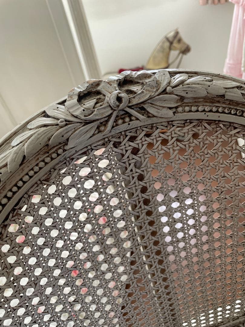 最終売切り価格❣️♡フランスアンティーク ラタン チェア♡フランスアンティーク家具