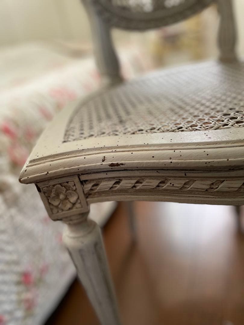 最終売切り価格❣️♡フランスアンティーク ラタン チェア♡フランスアンティーク家具