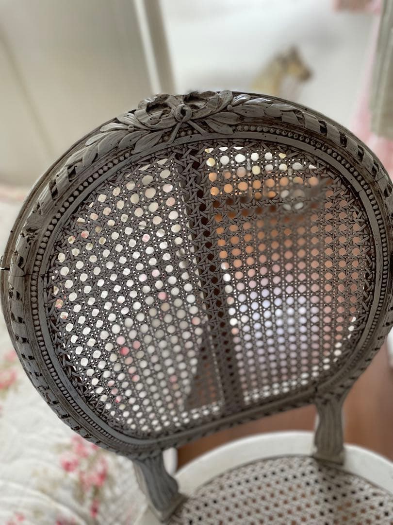 最終売切り価格❣️♡フランスアンティーク ラタン チェア♡フランスアンティーク家具