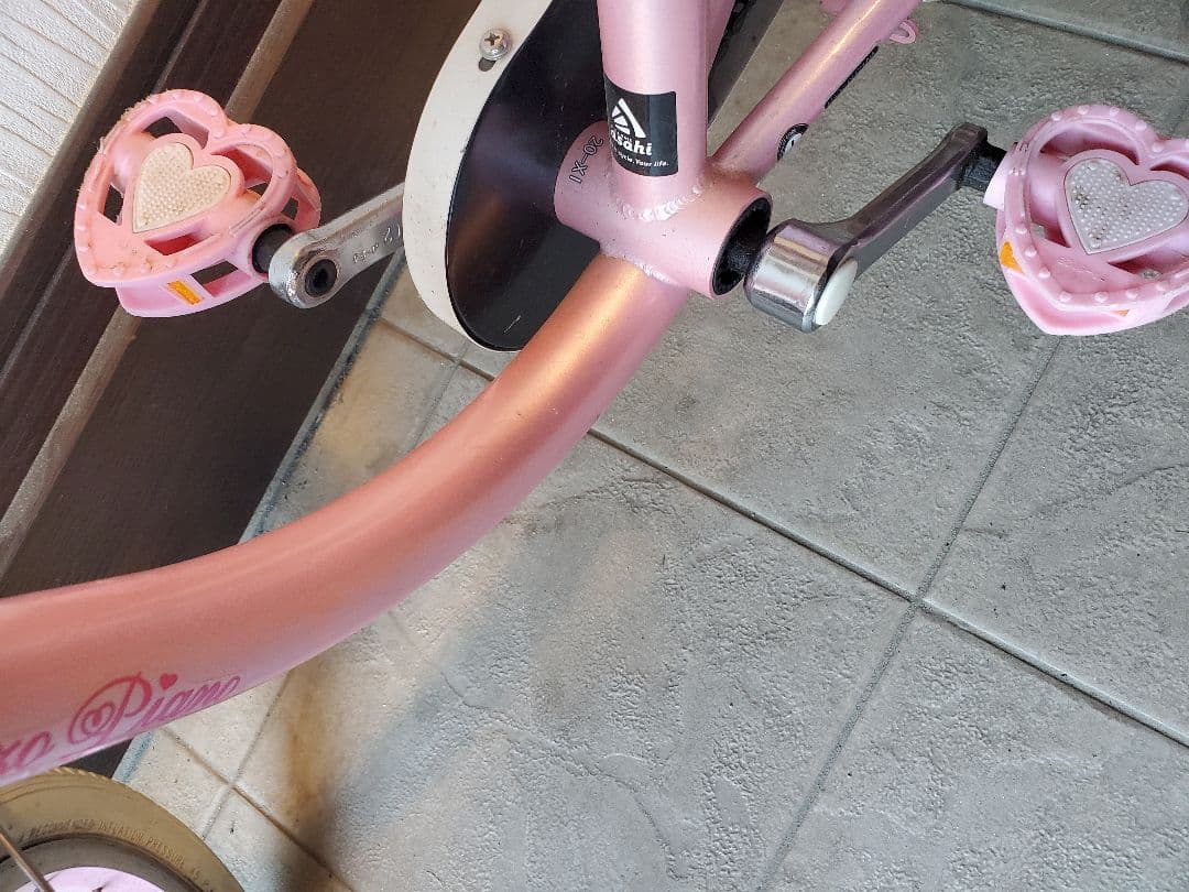 【引き取り限定】メゾピアノ　子供用自転車 　16インチ　アサヒ限定　ピンク