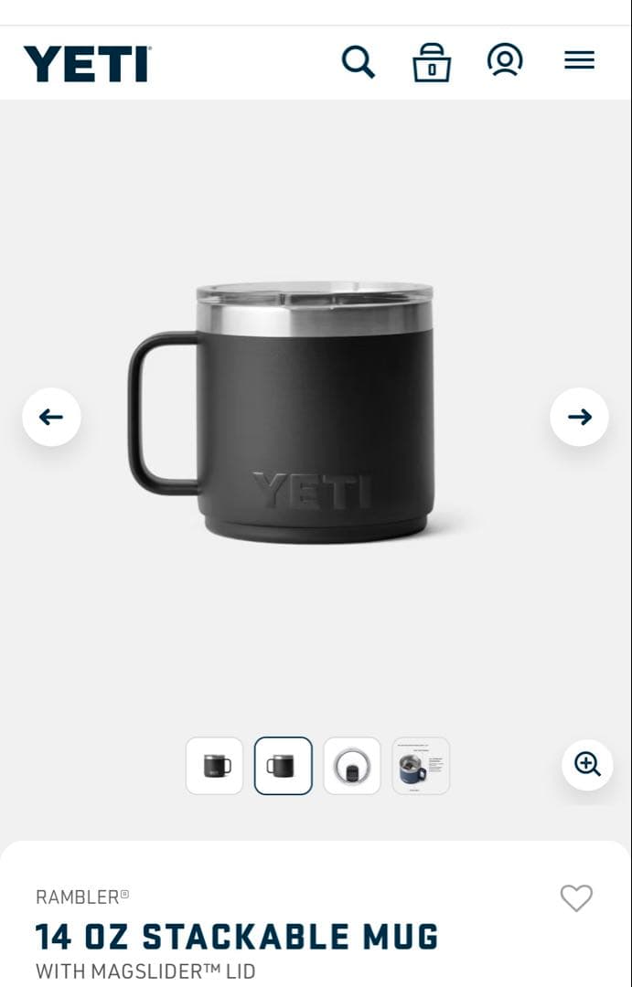 日本未発売YETIイエティ ランブラー14oz マグ2.0ビッグウェーブブルー