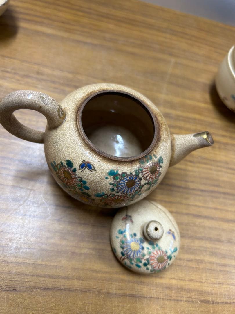 煎茶器セット 清陶　急須　湯ざまし　湯呑み5客セット　骨董品　アンティーク