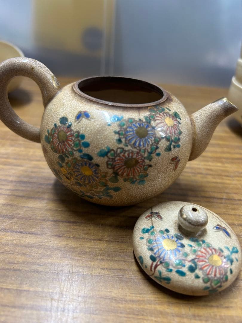 煎茶器セット 清陶　急須　湯ざまし　湯呑み5客セット　骨董品　アンティーク