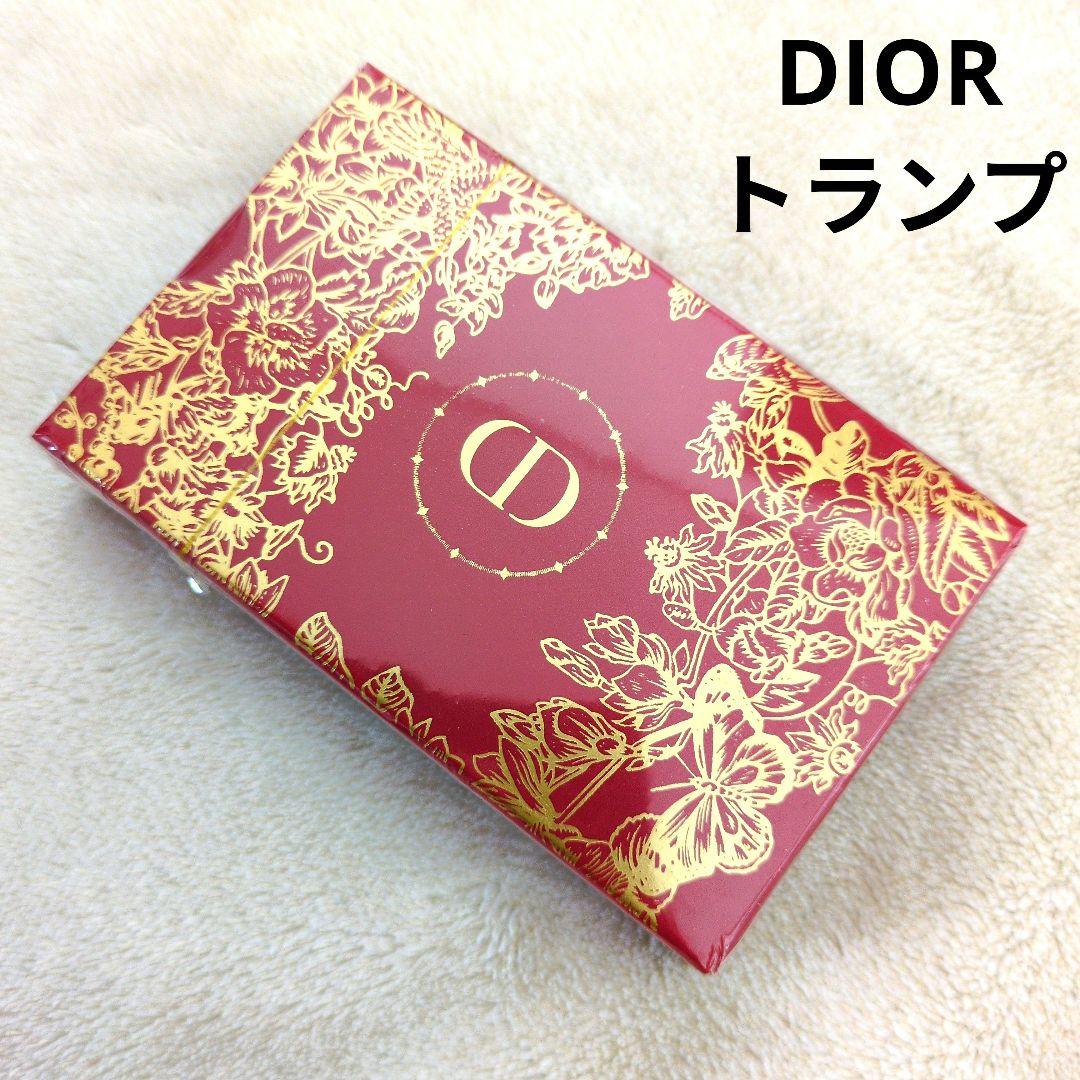 〈希少〉DIOR　ノベルティトランプ　レッド×ゴールド