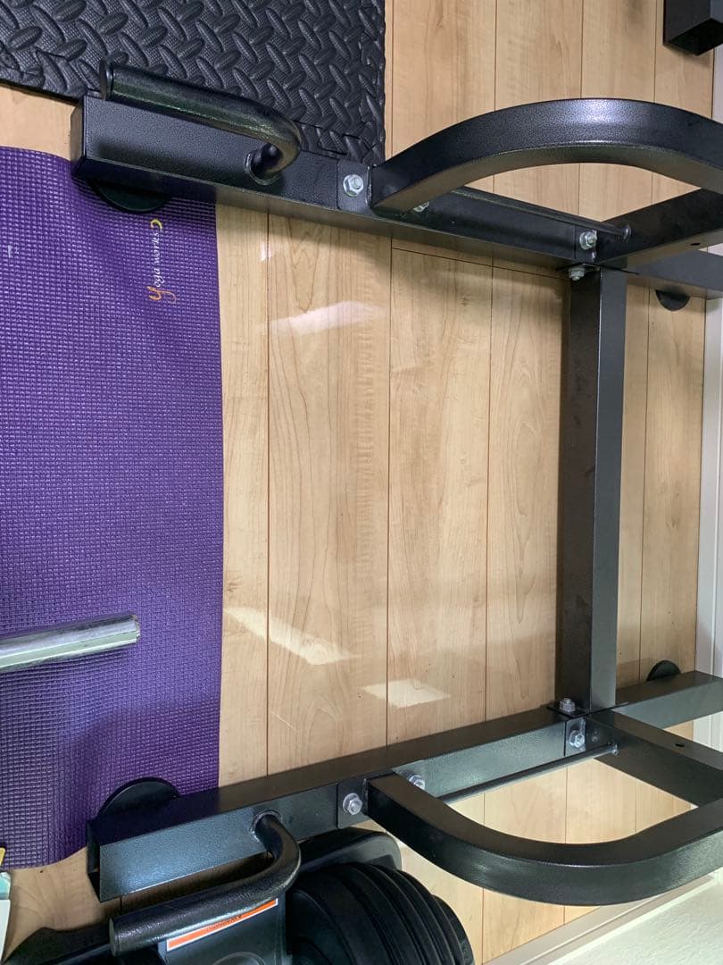 【引取り限定】iROTEC トレーニングベンチ 黒/赤+懸垂器