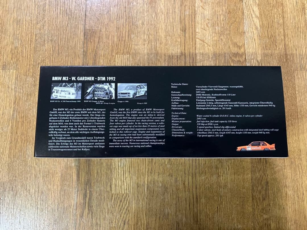 未開封 1/18  M3 W. Gardner DTM 1992 #20