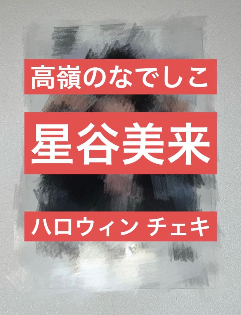 星谷美来 高嶺のなでしこ 直筆 サイン ハロウィン チェキ