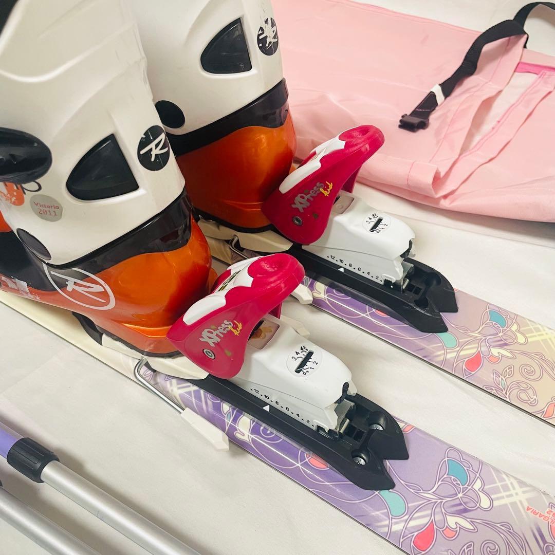 HART ROCKER ハート ロッカー130cm スキー ブーツ ストック付き