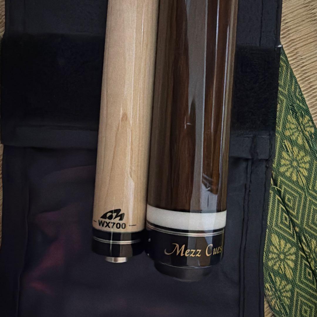 ビリヤードキュー 木製 ケース付き