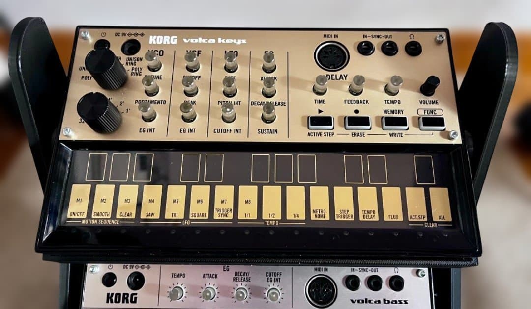 KORG VOLCA KEYS & VOLCA BASS セット・スタンド付属