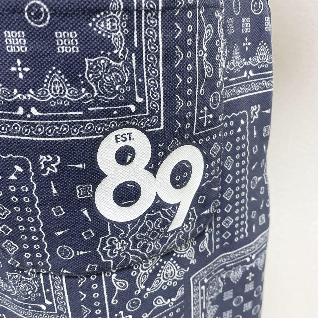 パーリーゲイツ ゴルフウェア　半袖ワンピース　総柄　カーペット柄　ロゴ刺繍