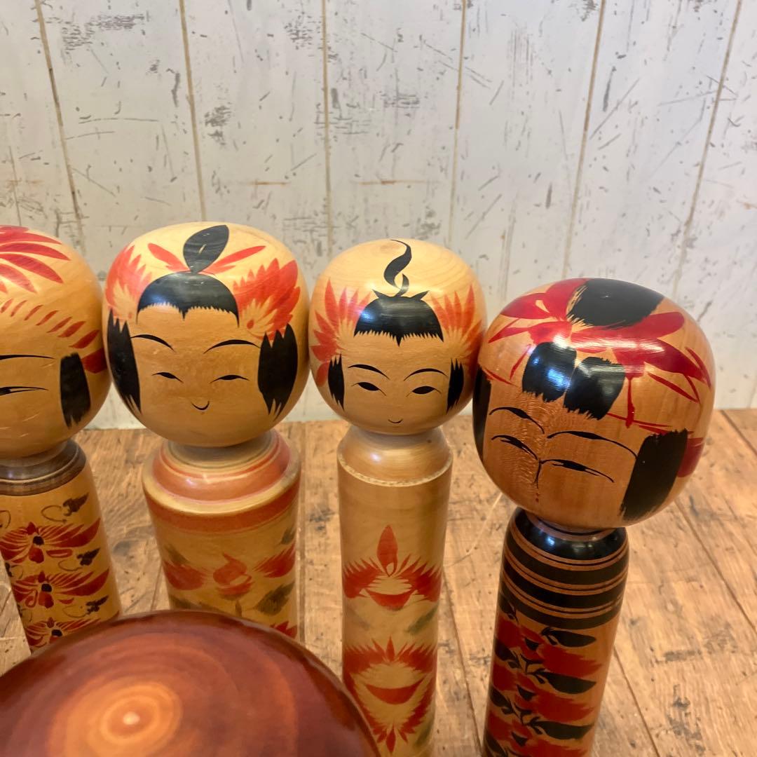 ③昭和レトロ 伝統工芸 郷土玩具 木製 創作 こけし 小芥子 13体 まとめ売り