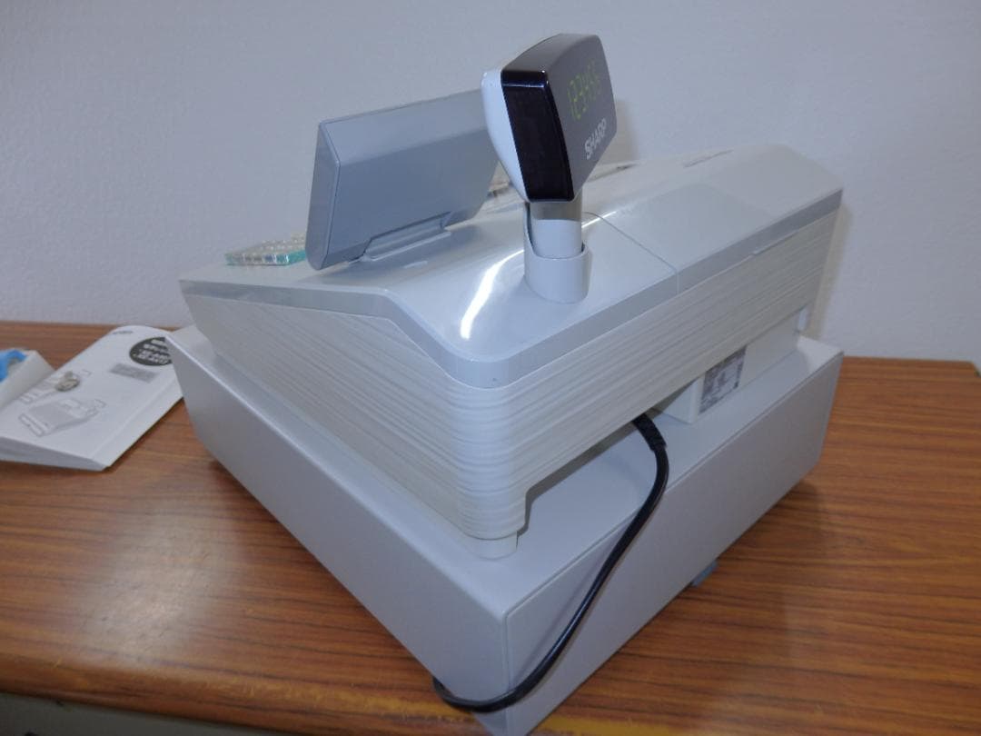 設定無料 シャープ XE-A407W レジスター オートカッター付　251015