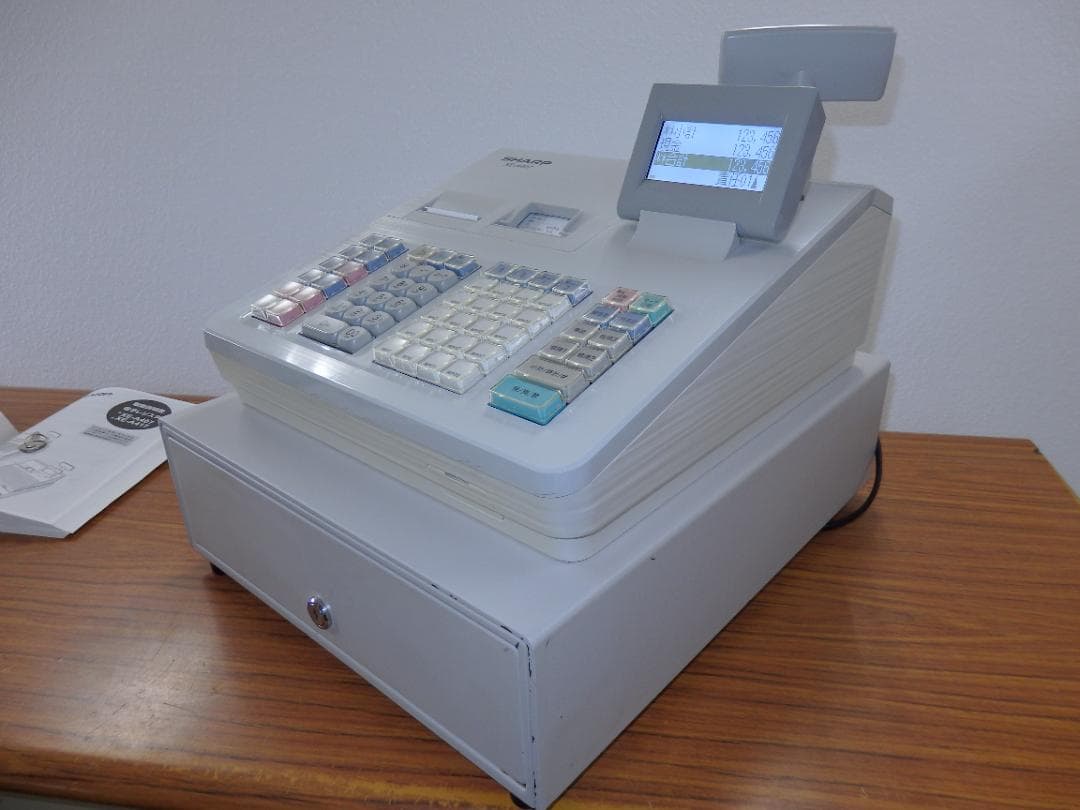 設定無料 シャープ XE-A407W レジスター オートカッター付　251015