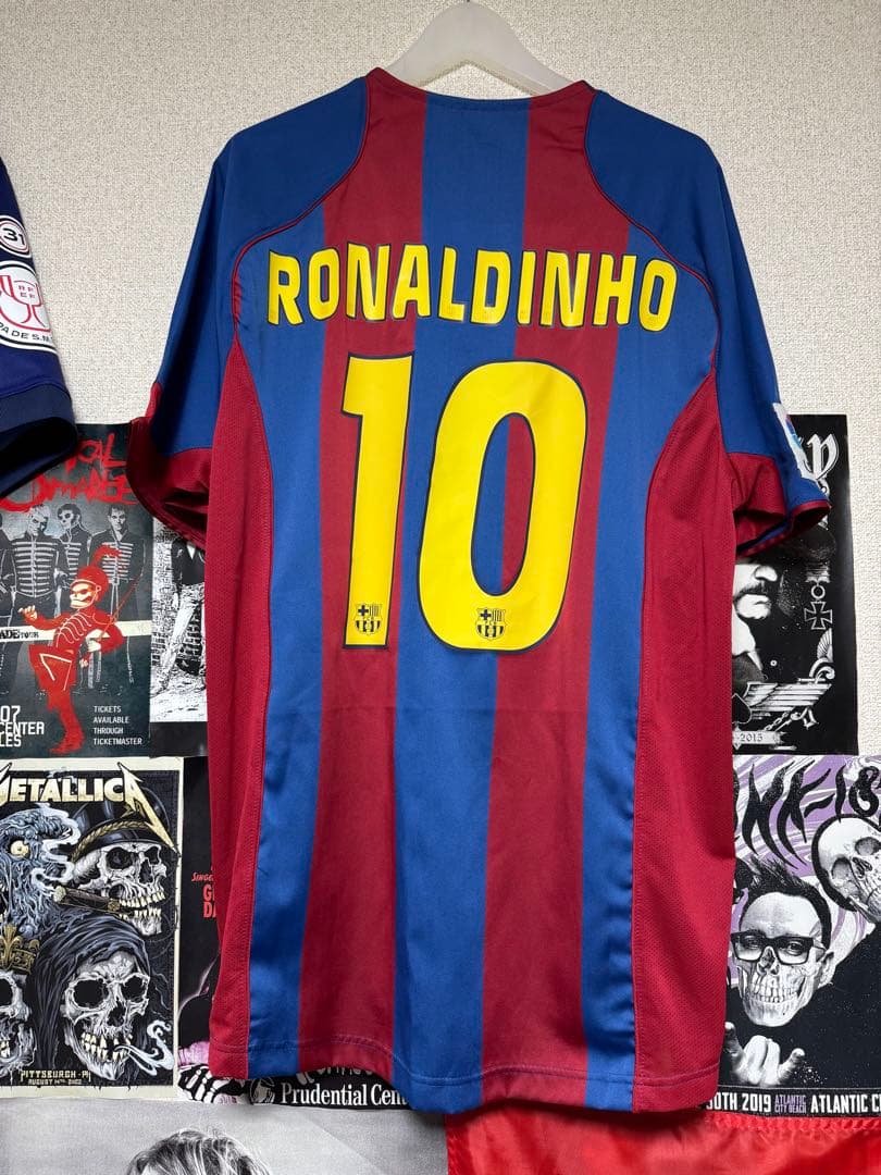 正規品 2004/2005 FCバルセロナ♯10 ロナウジーニョ 【Lサイズ】