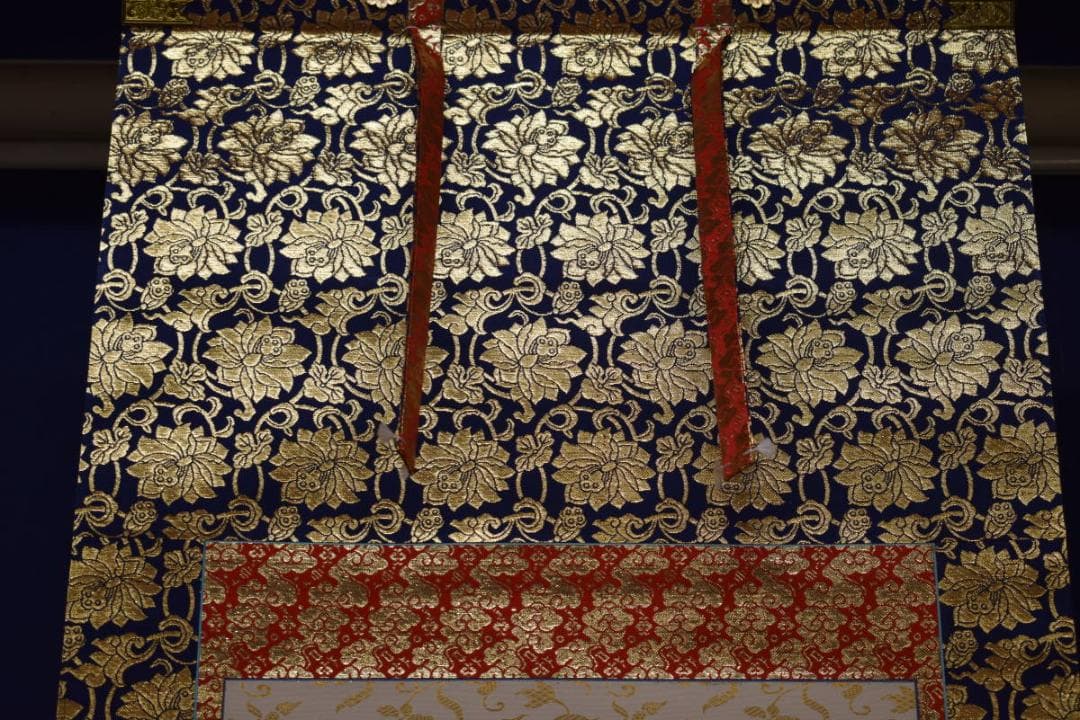 真作/道斎/沙門/六字名号/南無阿弥陀仏/南無阿弥陀佛/布袋屋掛軸HI-496