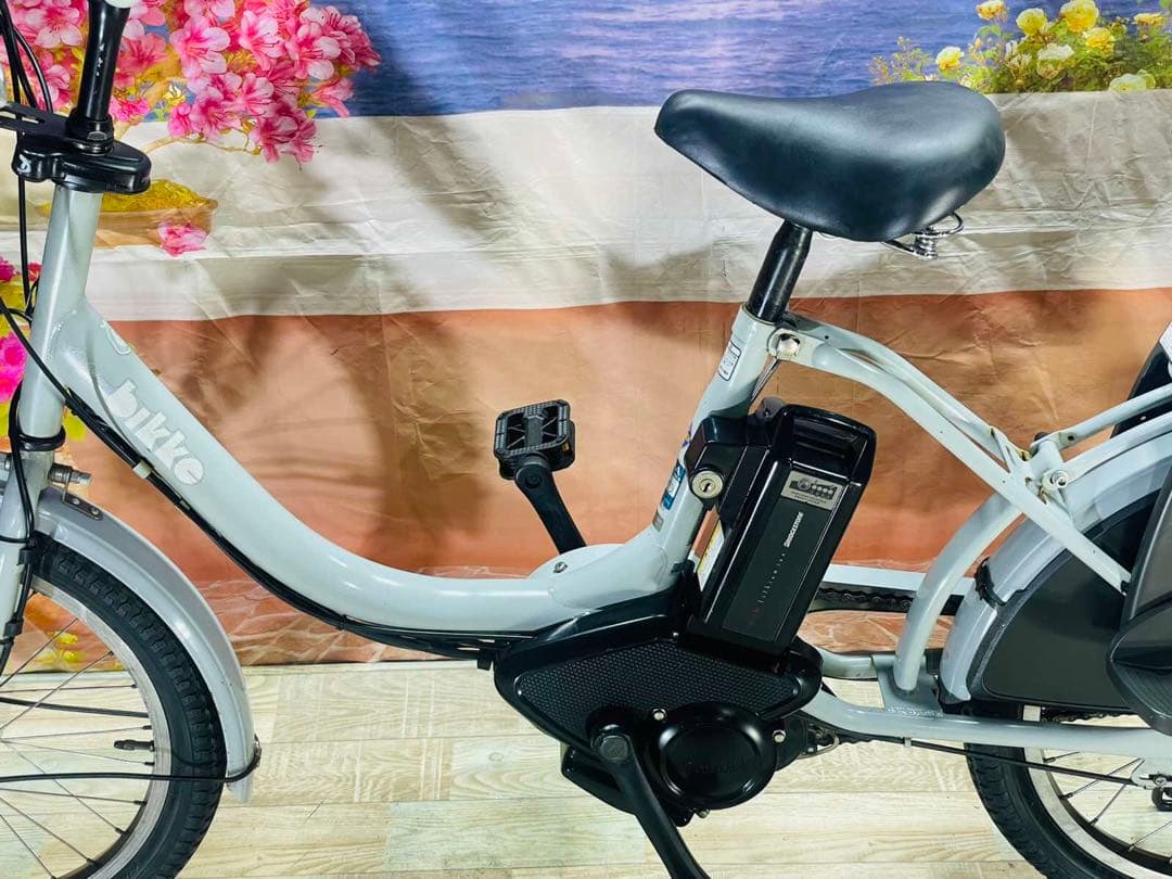 超特価BIKKE ビッケ12AH⭐️ブリヂストン子供乗せ電動アシスト自転Y3289