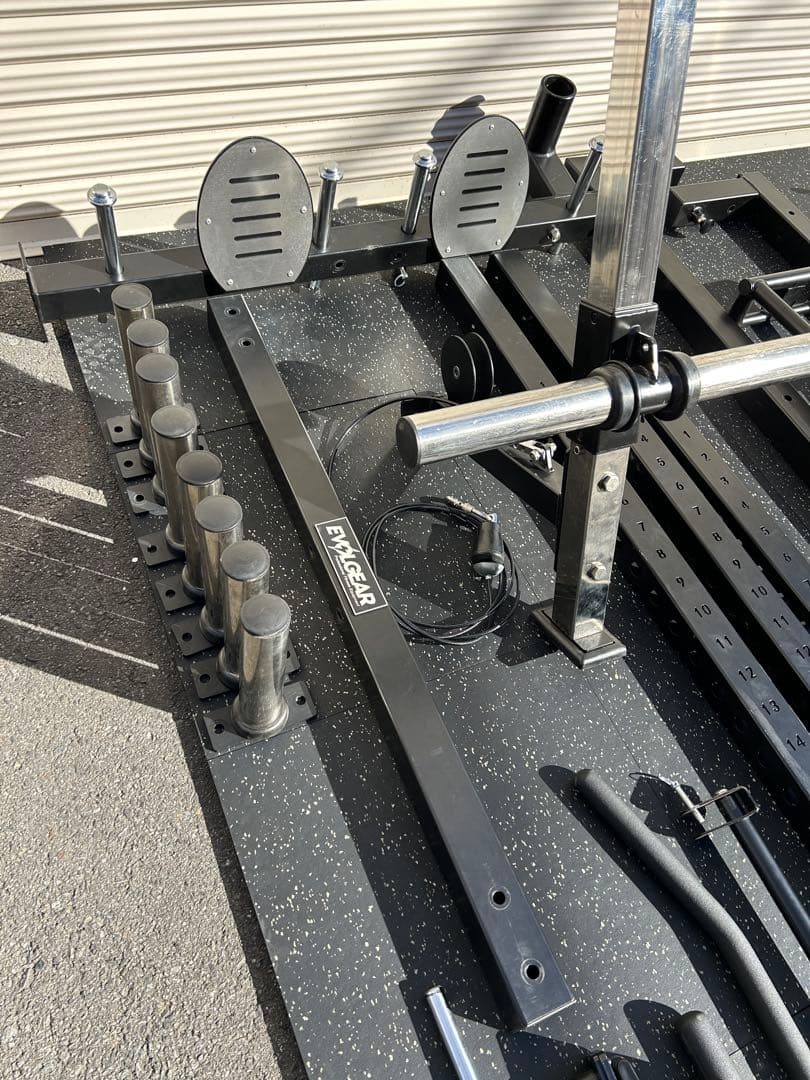 EVOLGEAR エボルギア 折り畳めるパワーラック ラットプル付き　レボルワン