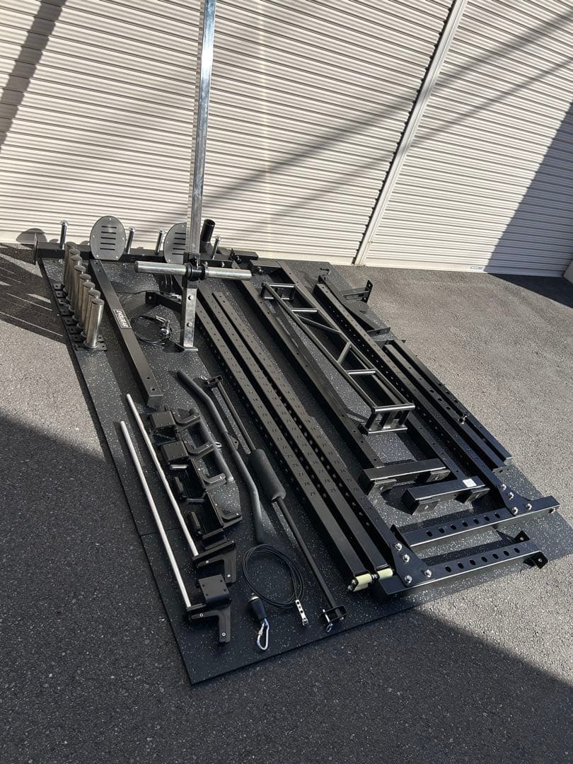 EVOLGEAR エボルギア 折り畳めるパワーラック ラットプル付き　レボルワン