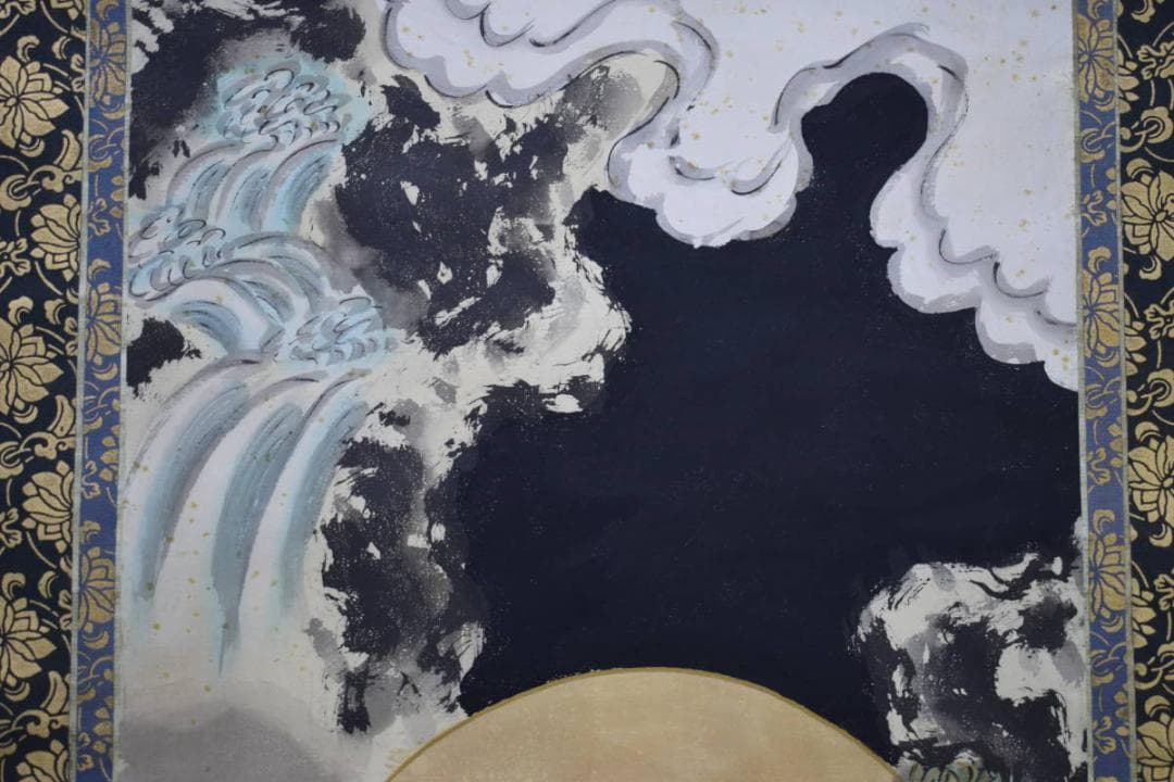 真作/作者不明/古画観音図/布袋屋掛軸HG-552