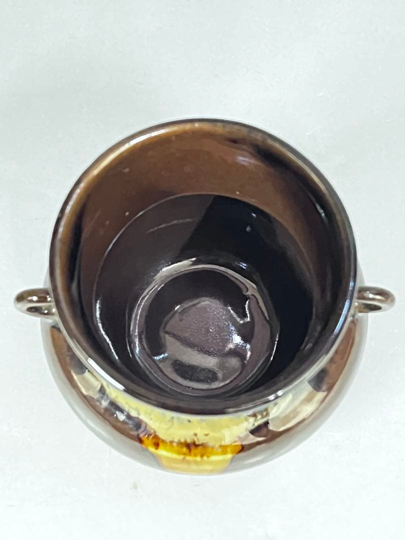 E573 茶入　鮟鱇　桶谷定一　茶道具　茶器　茶入耳付