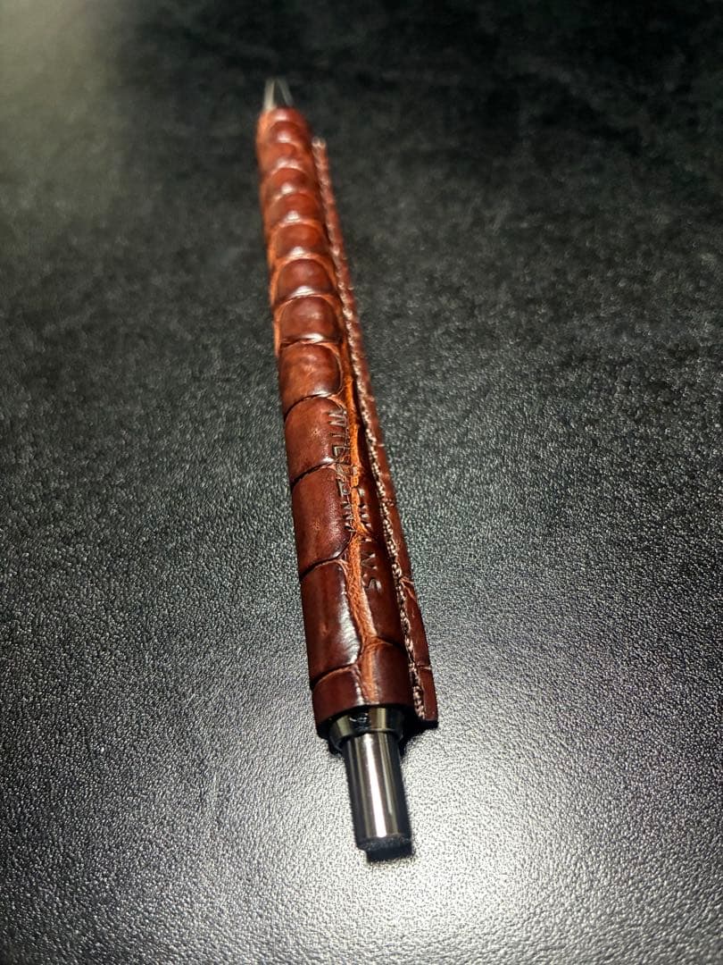 ワイルドスワンズ ボールペン　ベイカーオークバークポロサス　クロコダイル　クロコ