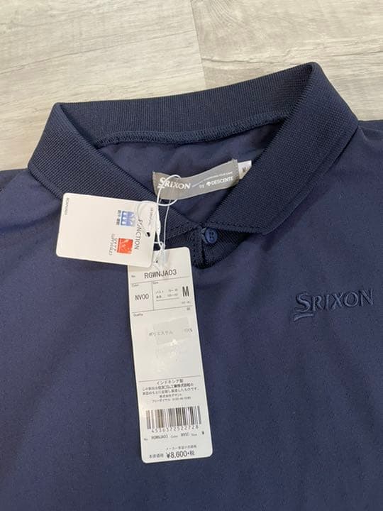 デサント　スリクソン　半袖シャツ ネイビー　Mサイズ　レディース