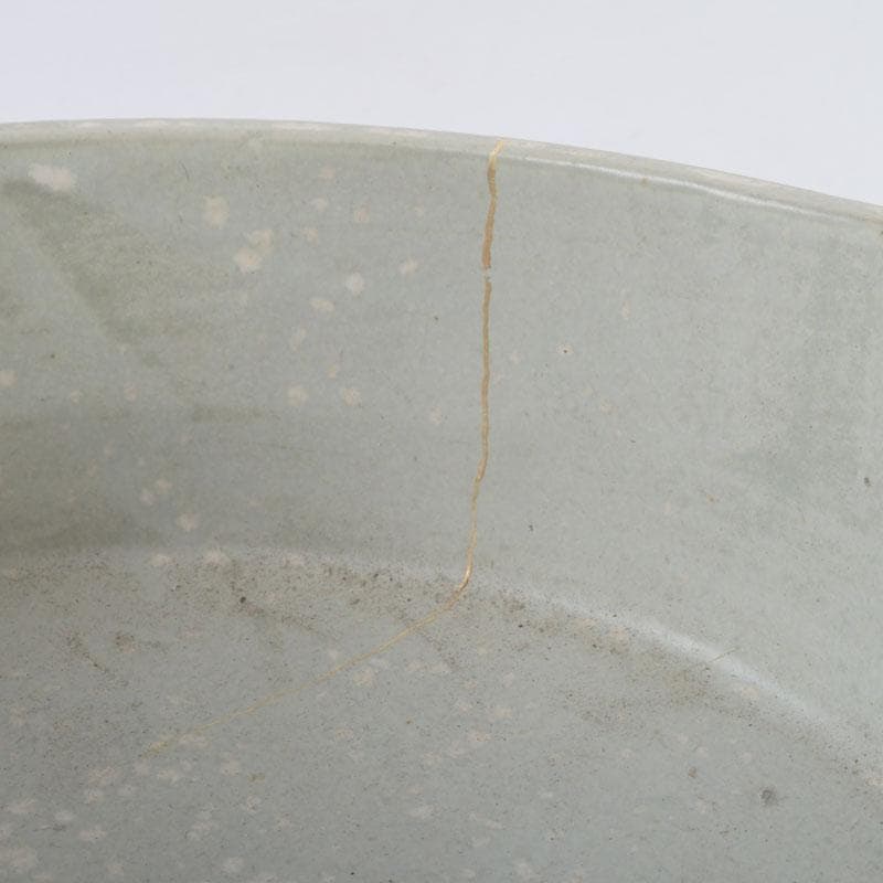 茶道具　陶斉作　色絵　花草文　手桶鉢　N　9817