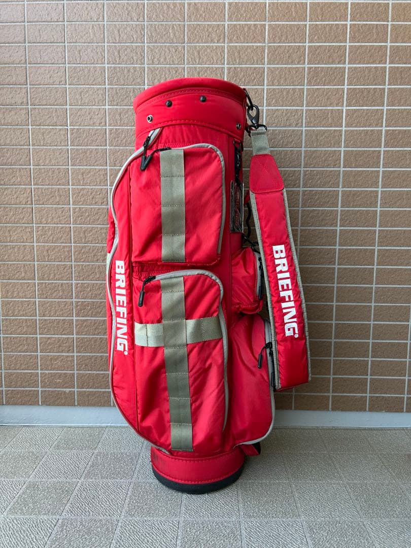 BRIEFING キャディバッグ　CR-6 レッド