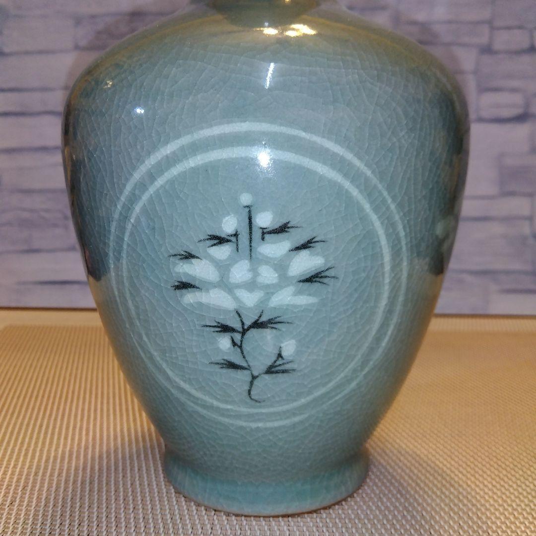 ★ 象嵌ボトル(特選ブレンド) 高麗青磁　雲鶴草華文様　陶器ボトル / ニッカ