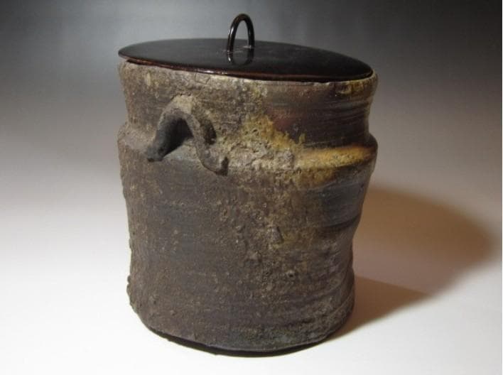 ○古備前 水指「鬼桶」表千家九代 了々斎花押の逸品! n876