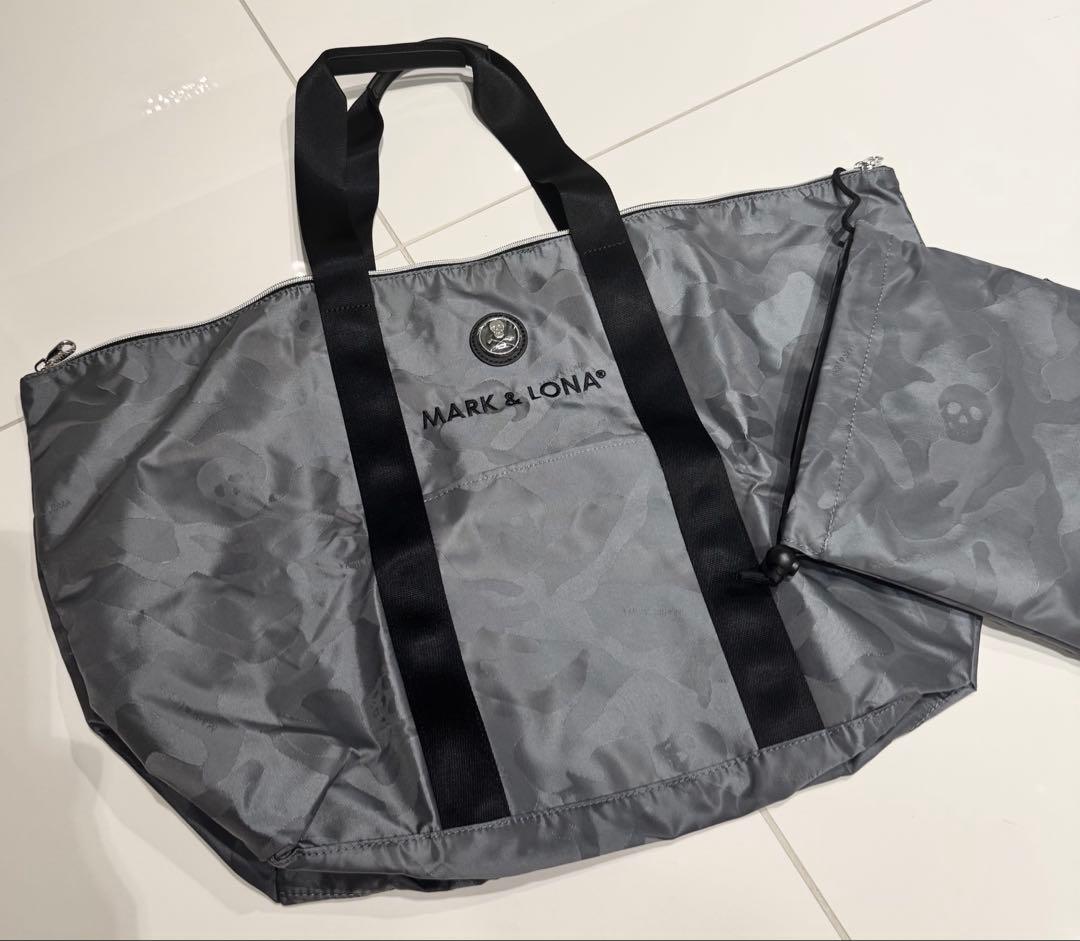 ♡MARK & LONA♡ 迷彩柄スカルノ パッカブルトートバック ノベルティ