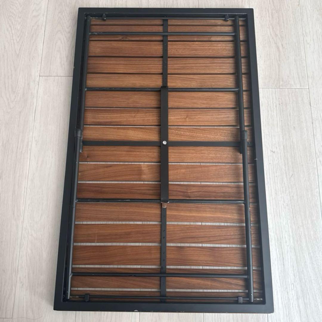 ウォルナットアイアンテーブル　オーダーメイド品