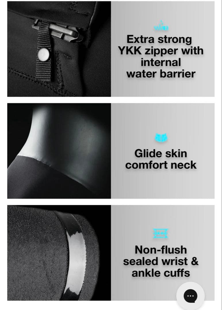 新品needessentials 3/4mmセミドライサーフ　ウェット　スーツ