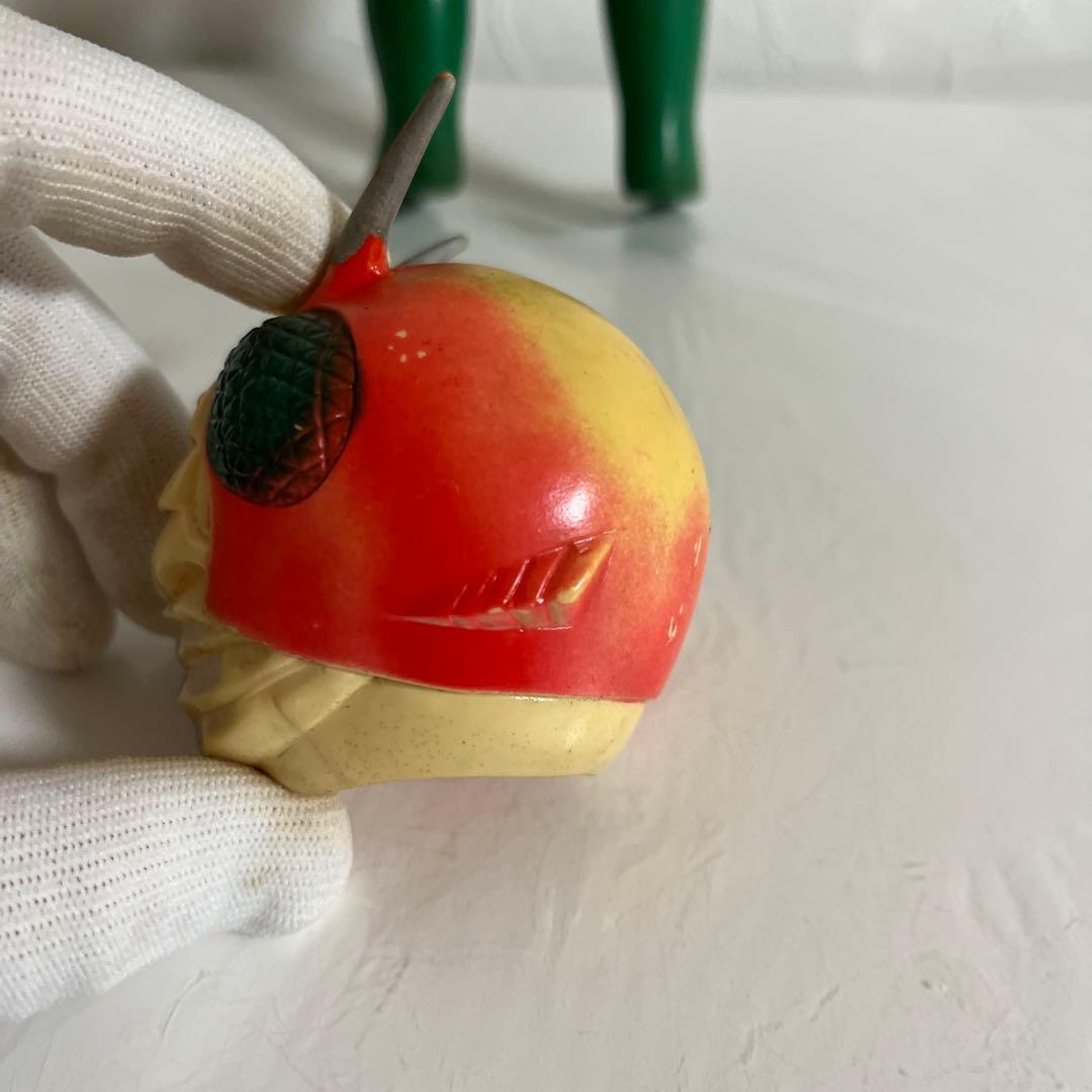 ⚠️当時物・レア　仮面ライダーV3 スタンダードサイズ　旧バンダイ　面取れ　ソフビ