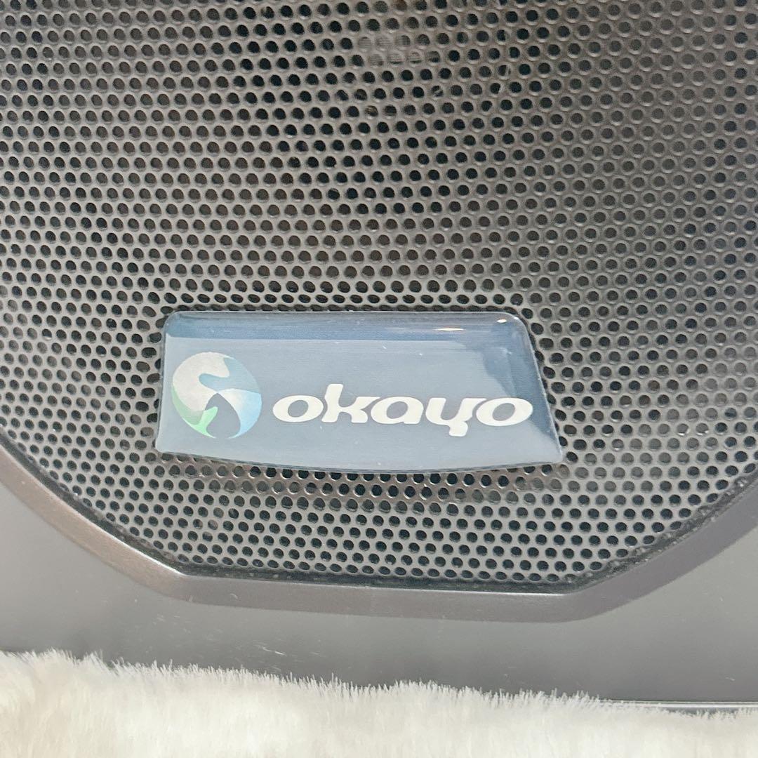ワイヤレス拡声器 OKAYO ポータブルPAスピーカー マイク2本付