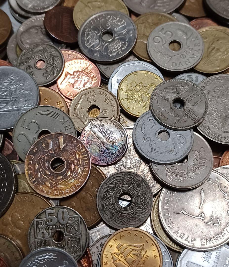 クリスマスプレゼントとしてもオススメ 海外(外国)硬貨(重さ1.7kg分)