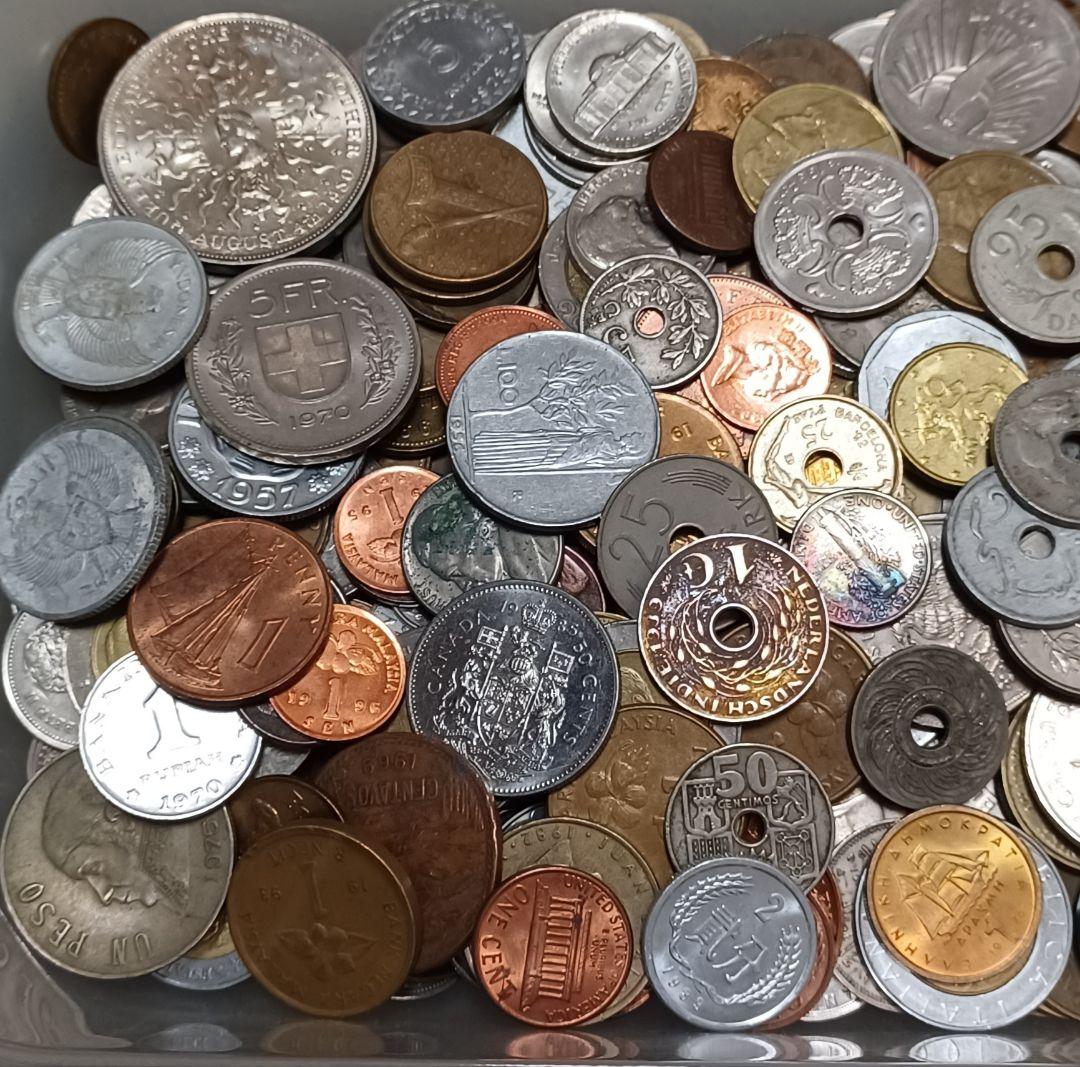 クリスマスプレゼントとしてもオススメ 海外(外国)硬貨(重さ1.7kg分)