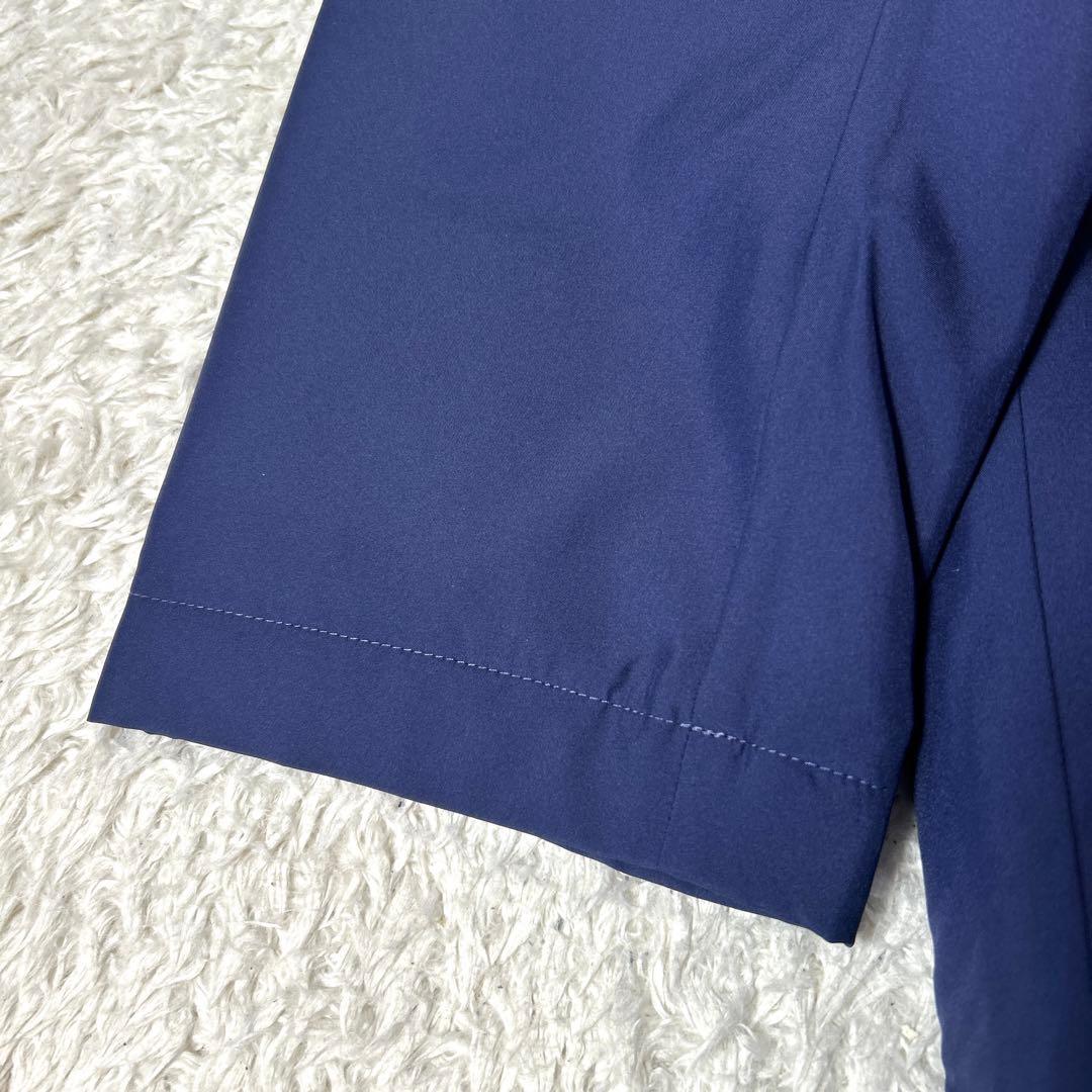 【新品タグ付き】asics 中綿ロングコート ベンチコート ネイビー LLサイズ