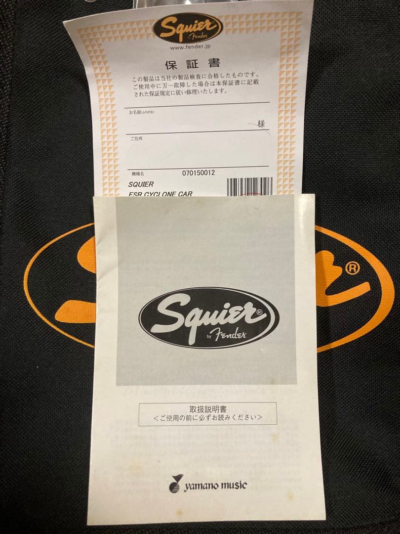 Squire by fender FSR cyclone CAR 中古美品