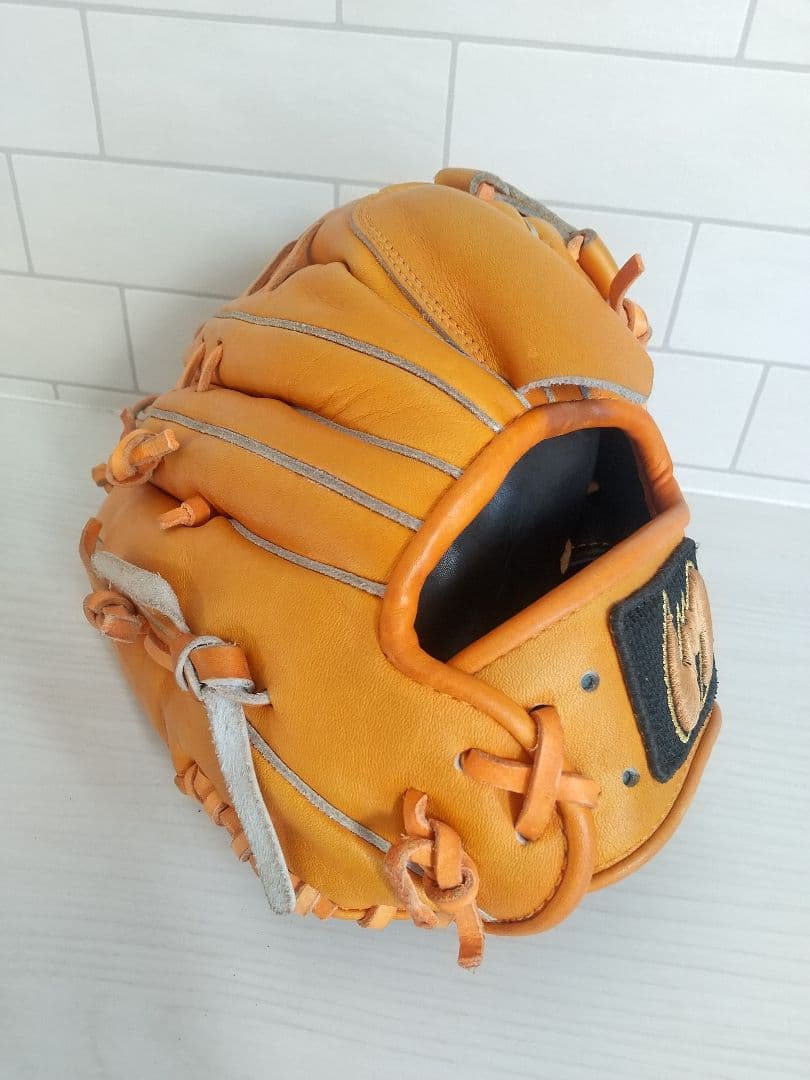 ジームス 軟式 投手用 グローブ オレンジ