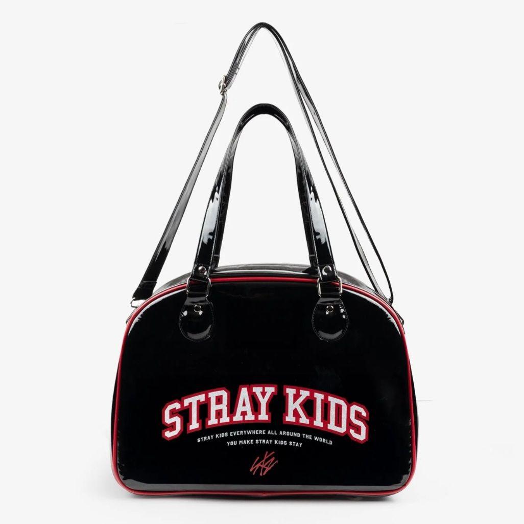 StrayKids　エナメル　ボストンバッグ
