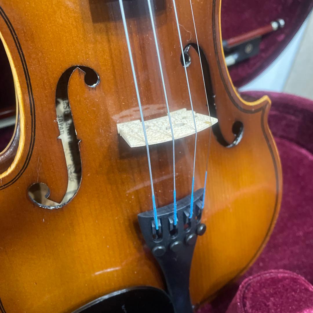 木曽鈴木バイオリン3/4サイズ ケース・弓・マツヤニ・KUN肩当て付き