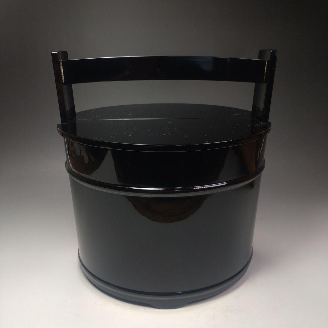 イ147 水指『輪島塗　茶平一斎』『真手桶水指　共箱』茶道具